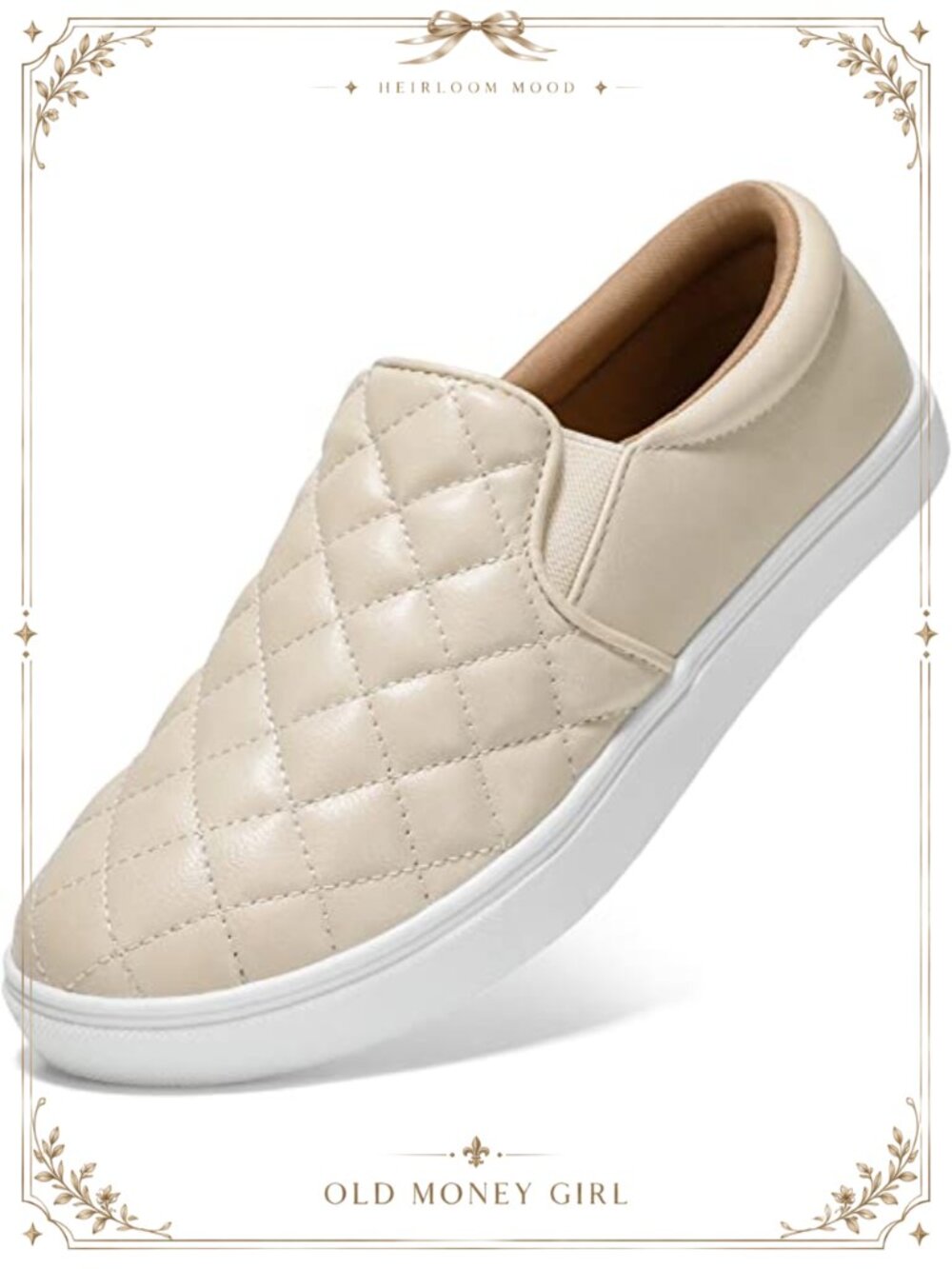 Memory Foam Slip On Loafers Vegan Faux Leather Comfort Walking Shoes